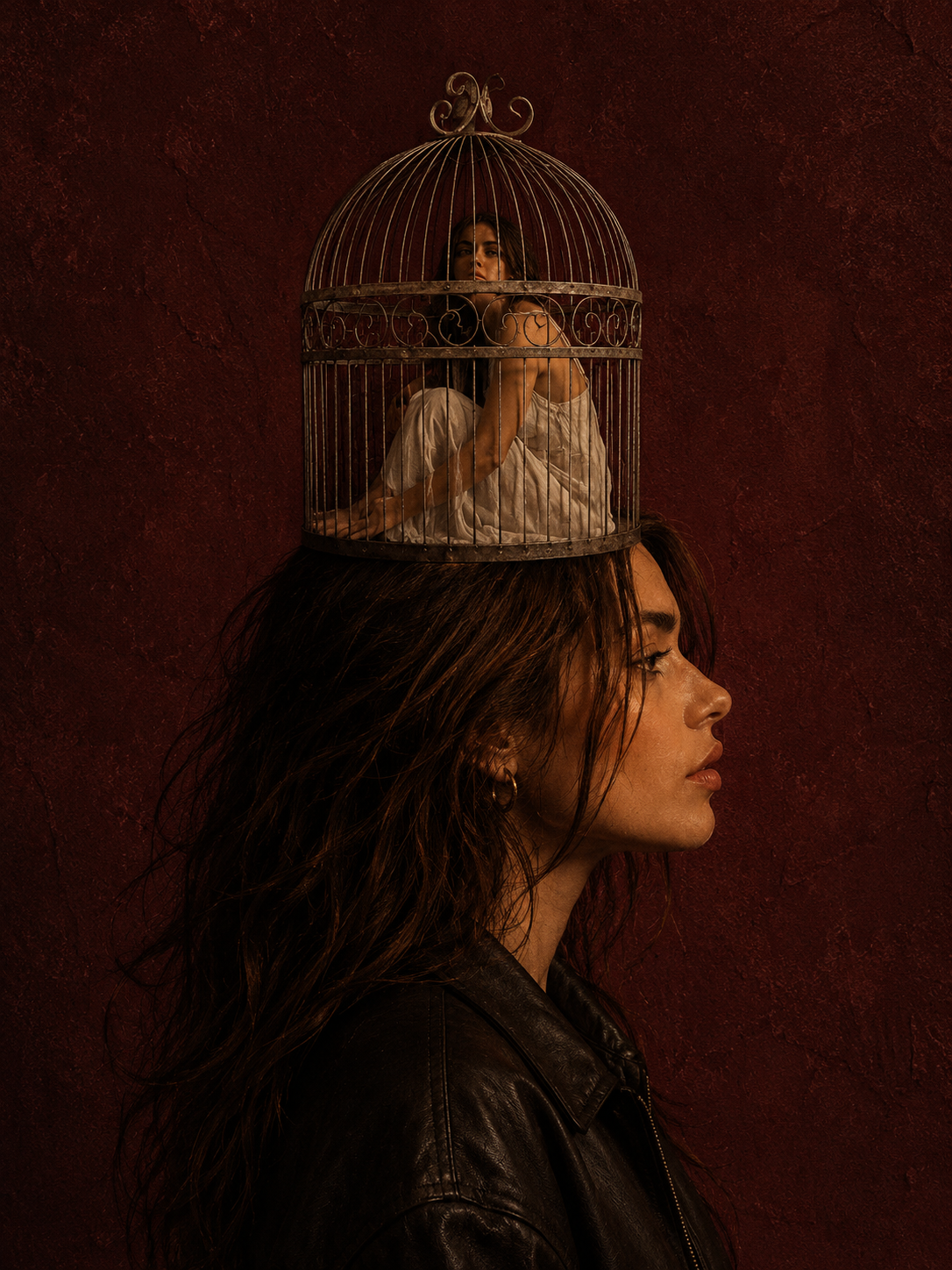 Imagen conceptual sobre pensamiento encerrado y repetición de marca.