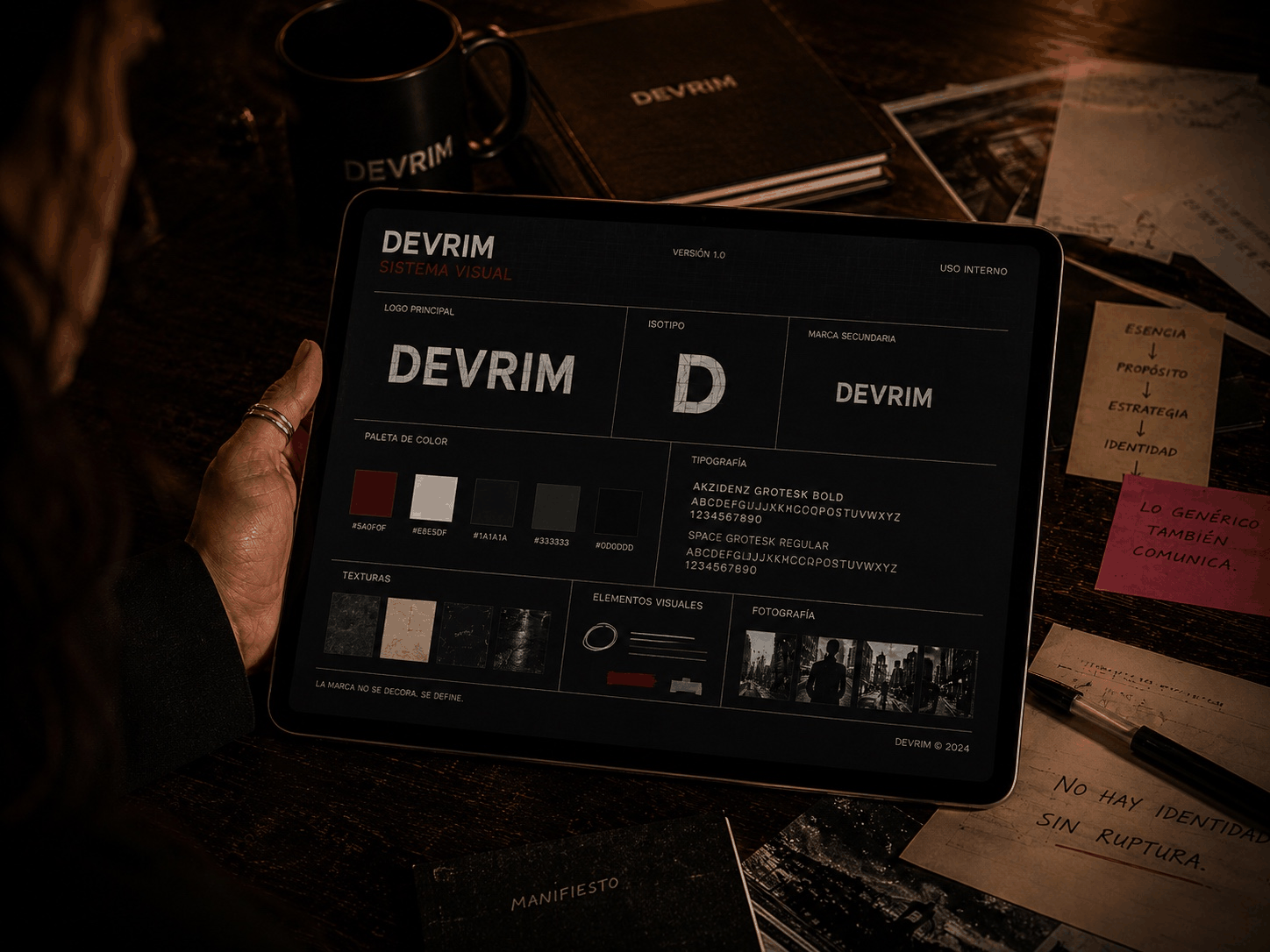 Recurso visual editorial de la home DEVRIM.